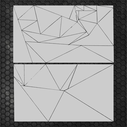Kit 84 Pcs Triangles Camouflage Sticker Decal Graphics Both Sides | Universal Fit Body Racing Camo Car Van Offroad Vehicle Adhesive vinyl