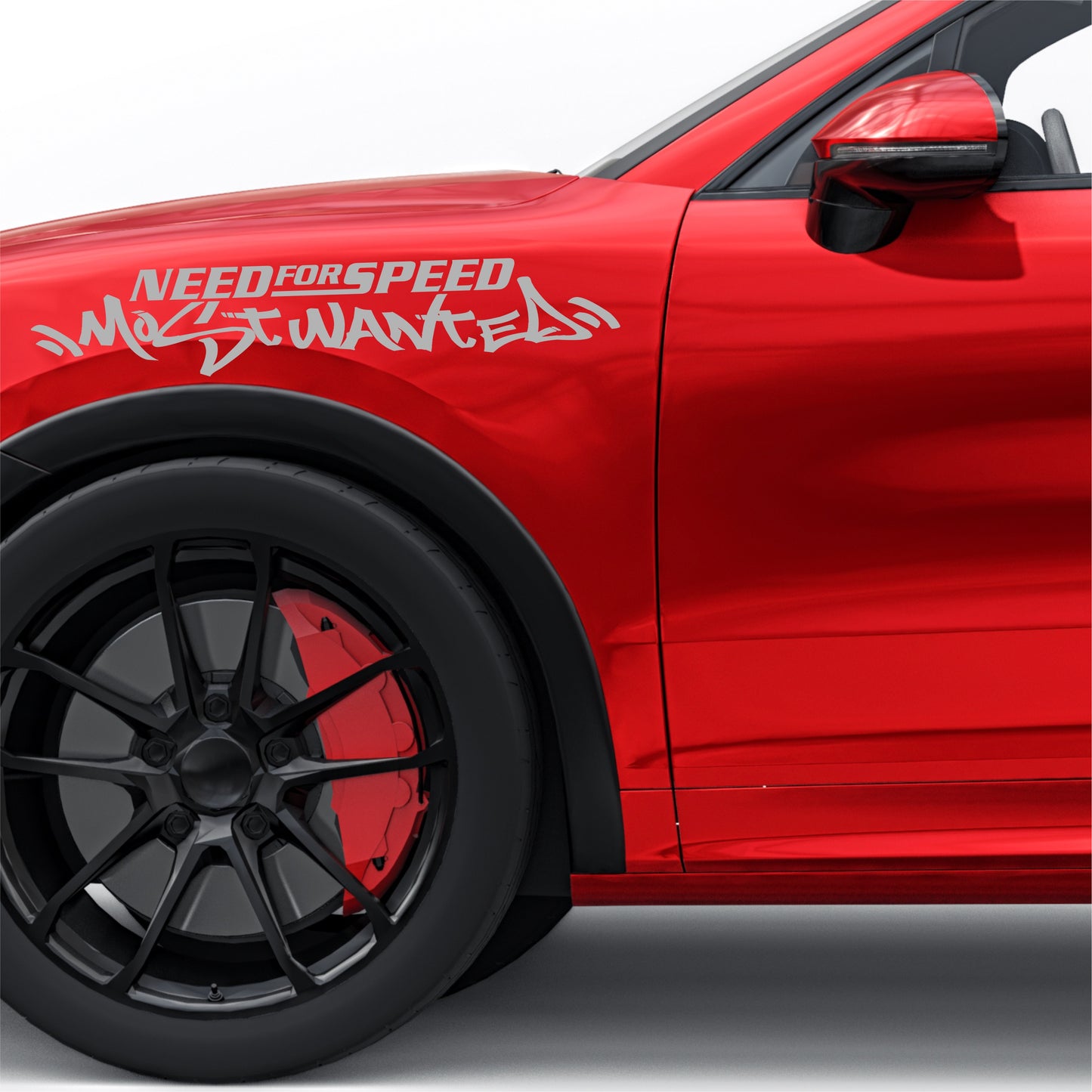 2 Pcs Need For Speed Scratch Graphic Stickers Bumper Window Windshield | Need For Speed Scratch Emblem for Car, Truck SUV Trailer Both Sides