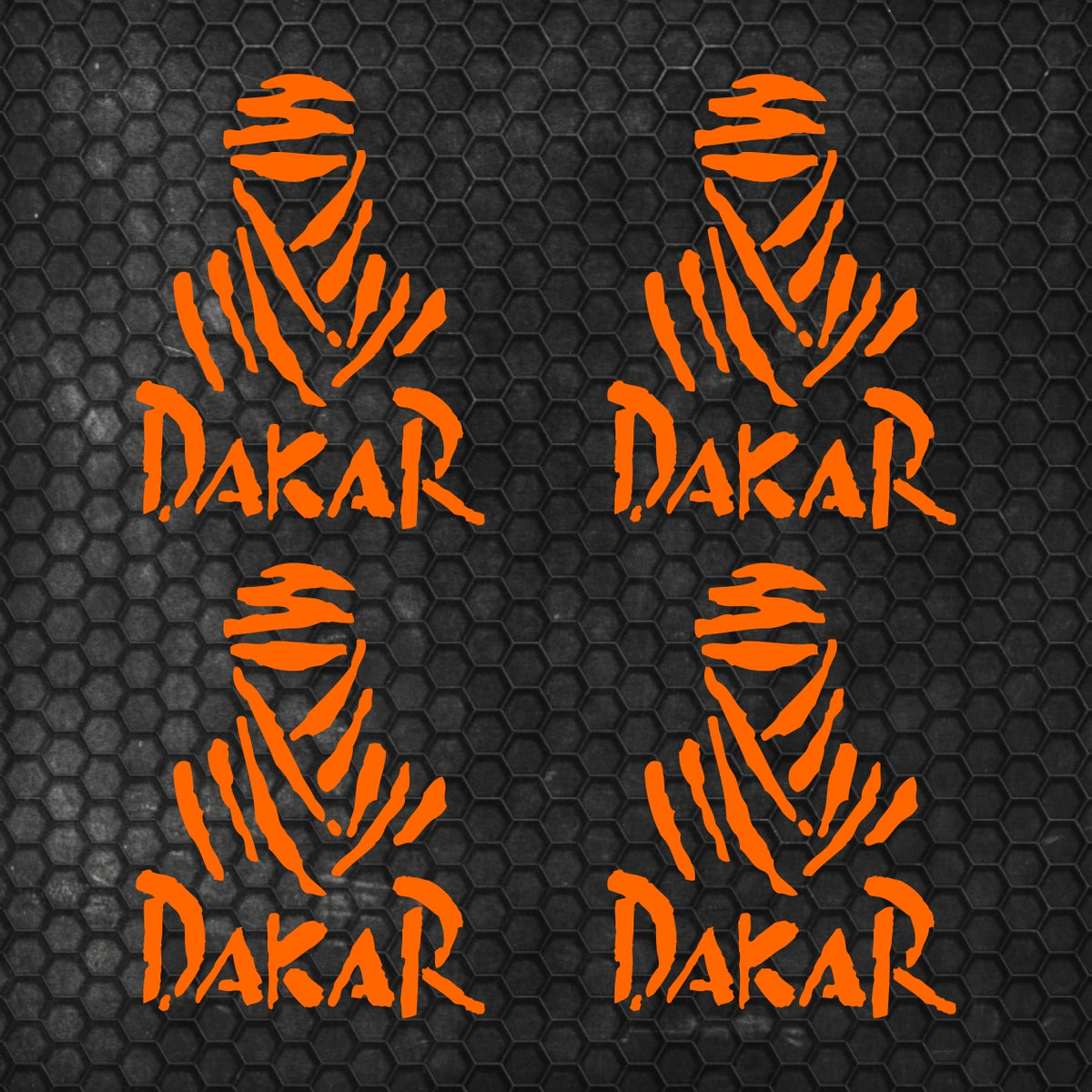 4 Pcs Dakar Sticker Sponsor Vinyl Decal Badge
