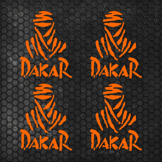 4 Pcs Dakar Sticker Sponsor Vinyl Decal Badge