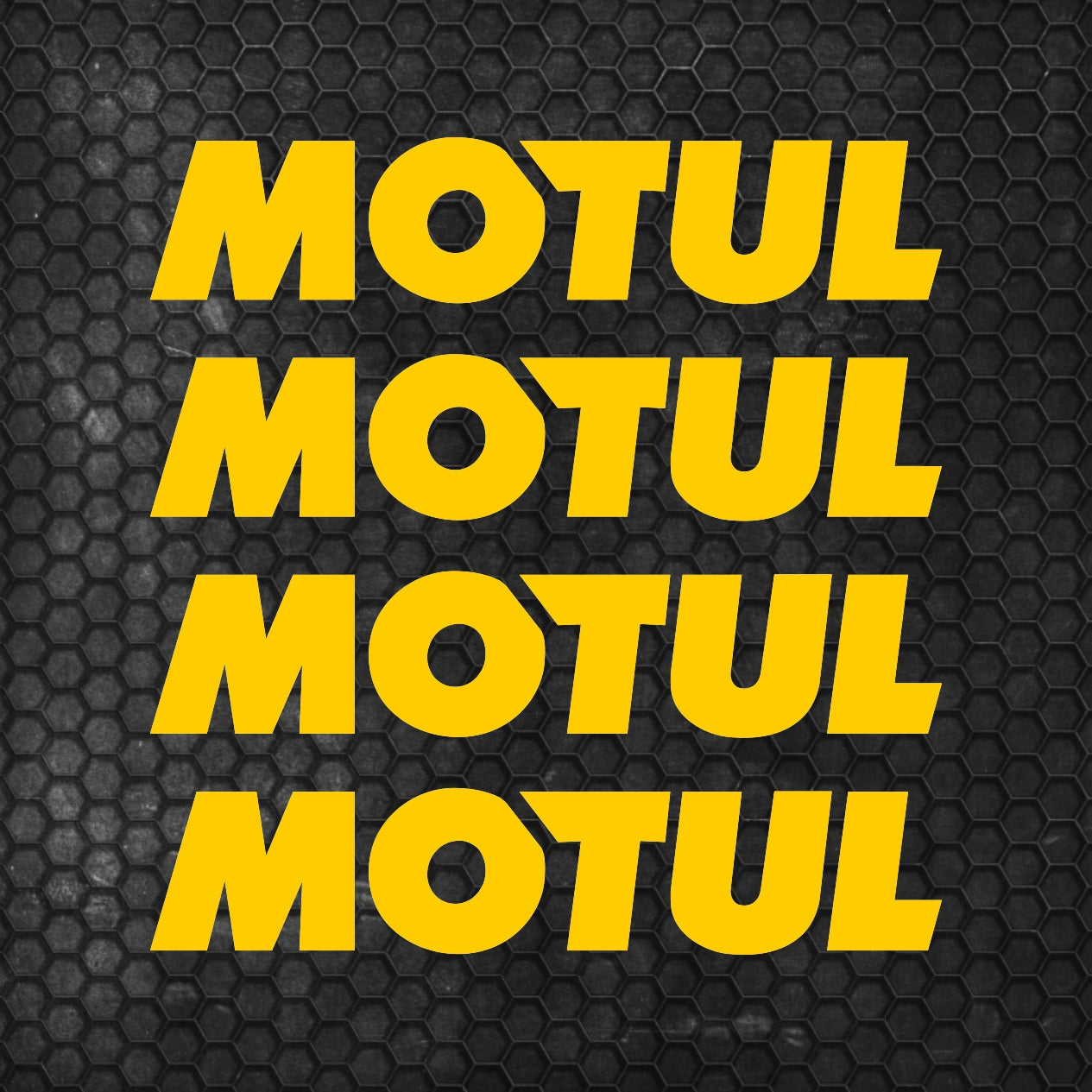 Set 4 HQ Motul Oil Sponsor Vinyl Racing Motorsport Emblem Sticker Decals | Motul Motorcycle Car Vehicle Emblem Decor Kit Racing wrap Adhesives Motul Cut vinyl Logo