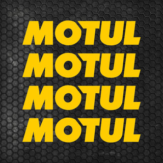 Set 4 Pcs Motul Oil Sponsor Emblem Graphic Stickers