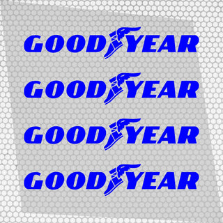 Set 4 Goodyear Tyre Sponsor Vinyl Racing Motorsport Emblem Sticker