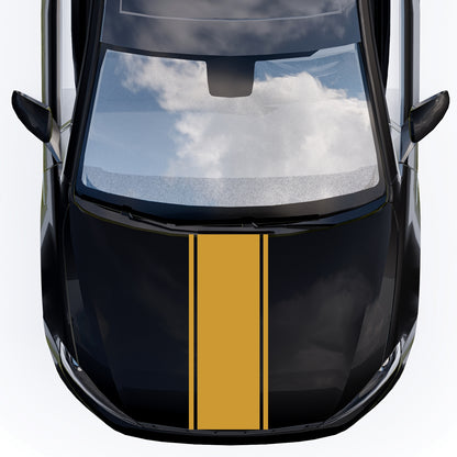 Set Car Van Hood Racing Stripe Sticker, Bonnet Bumper Vinyl Decal for Universal Van Roof Boot adhesives, Racing Stripes Camper decals wrap