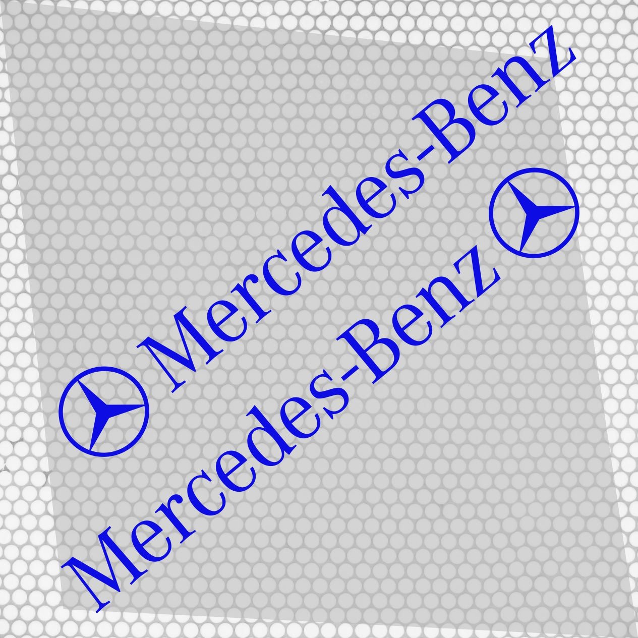 Set Mercedes Logo Decal Sticker Sport Racing Stripes Emblem | Mercedes Cut Emblem Graphic Vehicle Sticker, Vinyl Car Decal Both Sides