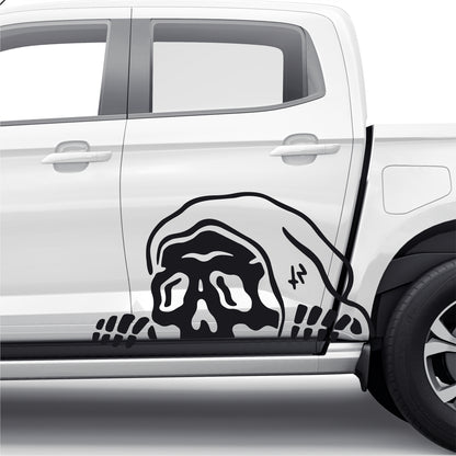 Set 2 Pcs Car Stickers Motive Monsters Blood JDM Decals | Sticker Graphics Both Sides Scary Pattern Wrap Vinyl Decals | Funny Graphics vinyl