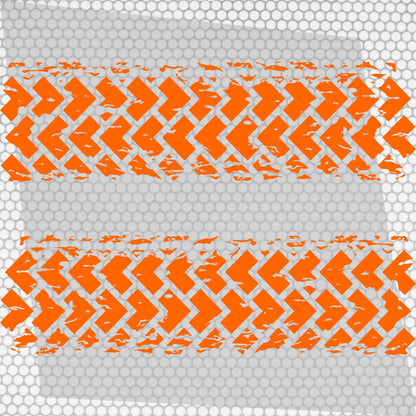 Kit 2 Pcs Factory Crafts Tire Tracks Graphics Both Sides Decal Wrap | For All Offroad 4x4, Car, Van Motorsport Decals | Crafts Tire Stickers
