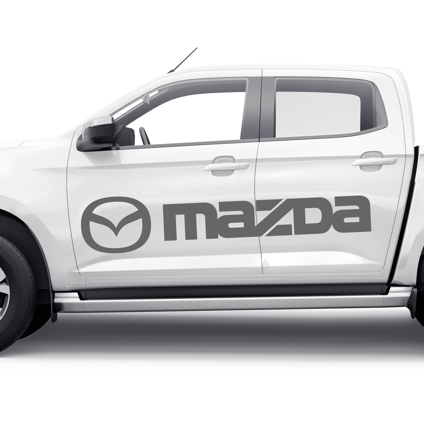 Set Mazda Logo Decal Sticker Sport Racing Stripes Emblem | Mazda Cut Emblem Graphic Vehicle Sticker, Vinyl Car Truck Van Decal Both Sides