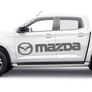 Set Mazda Logo Decal Sticker Sport Racing Stripes Emblem