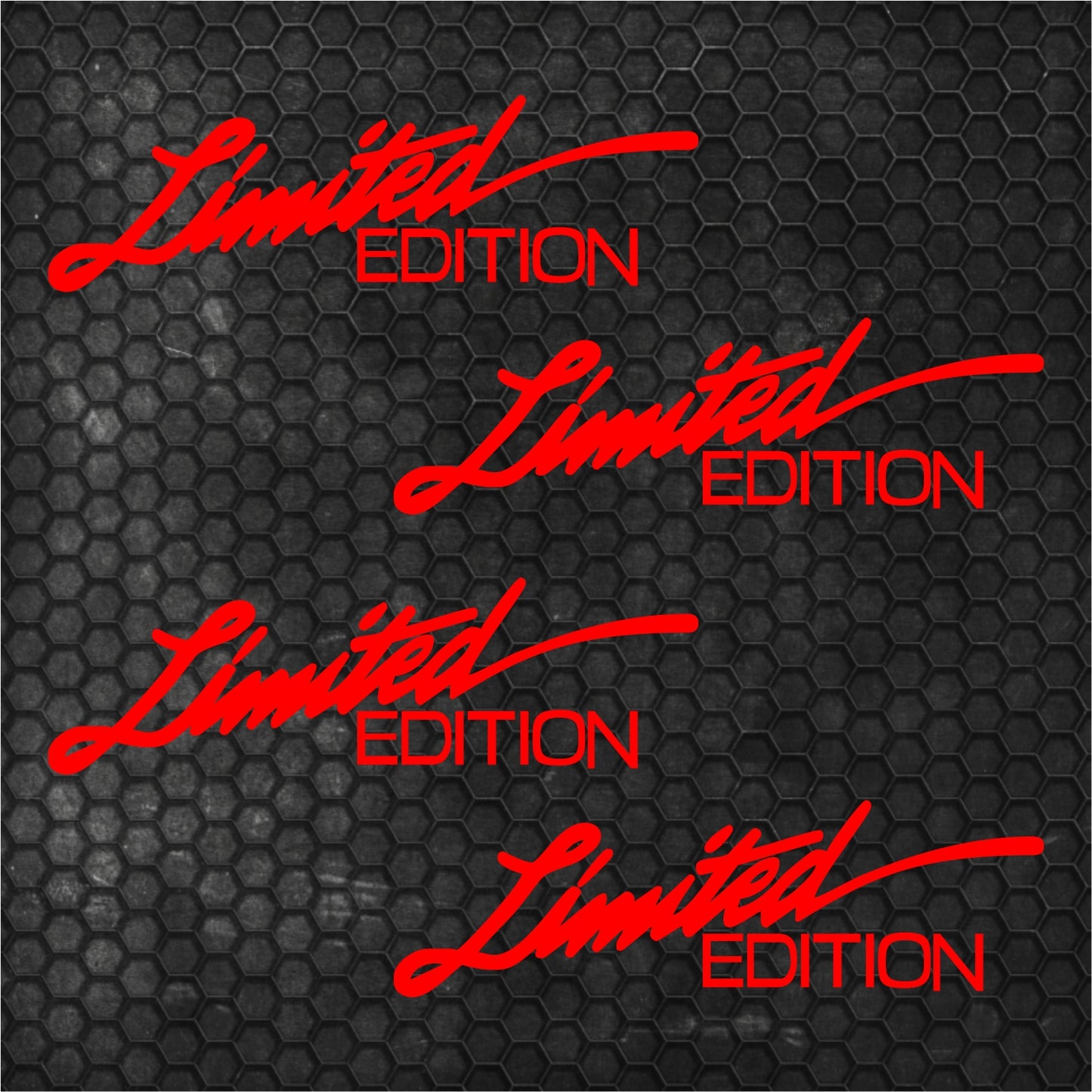 Set 4 Pcs Sport Limited Edition HQ Graphics Cut Stickers vinyl Decals | Limited Edition Car Auto Sticker Motorsport Decal No Background wrap