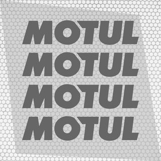 Set 4 Pcs Motul Oil Sponsor Emblem Graphic Stickers