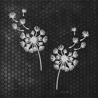 Set 2 Pcs Boho Style Dandelion Flower decal Van Sticker