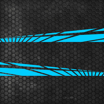 Set 2 Pcs Car Racing Stripes Sport | Motorsport both sides Stripes Graphics Decals | Universal Stripes Decal Kit | Racing Vehicle Stickers