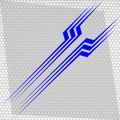 Set 2 Pcs Thin Stripes Graphics Decal Both Sides | Vehicle Vinyl Stripes RV Car Truck Camper Van Boat Trailer Side Accent Sticker Stripes
