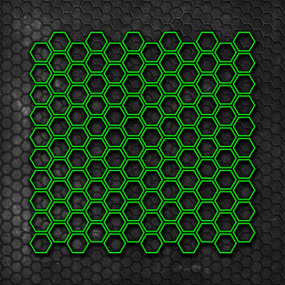 Set 120 Pcs Hexagonal Grid Car Sticker Decal For Honeycomb Style