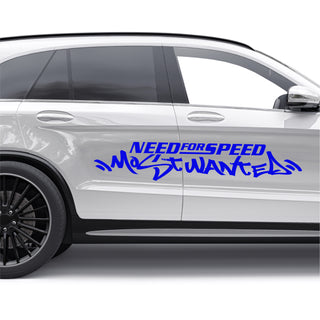 2 Pcs Need For Speed Scratch Graphic Stickers Funny Car Decals