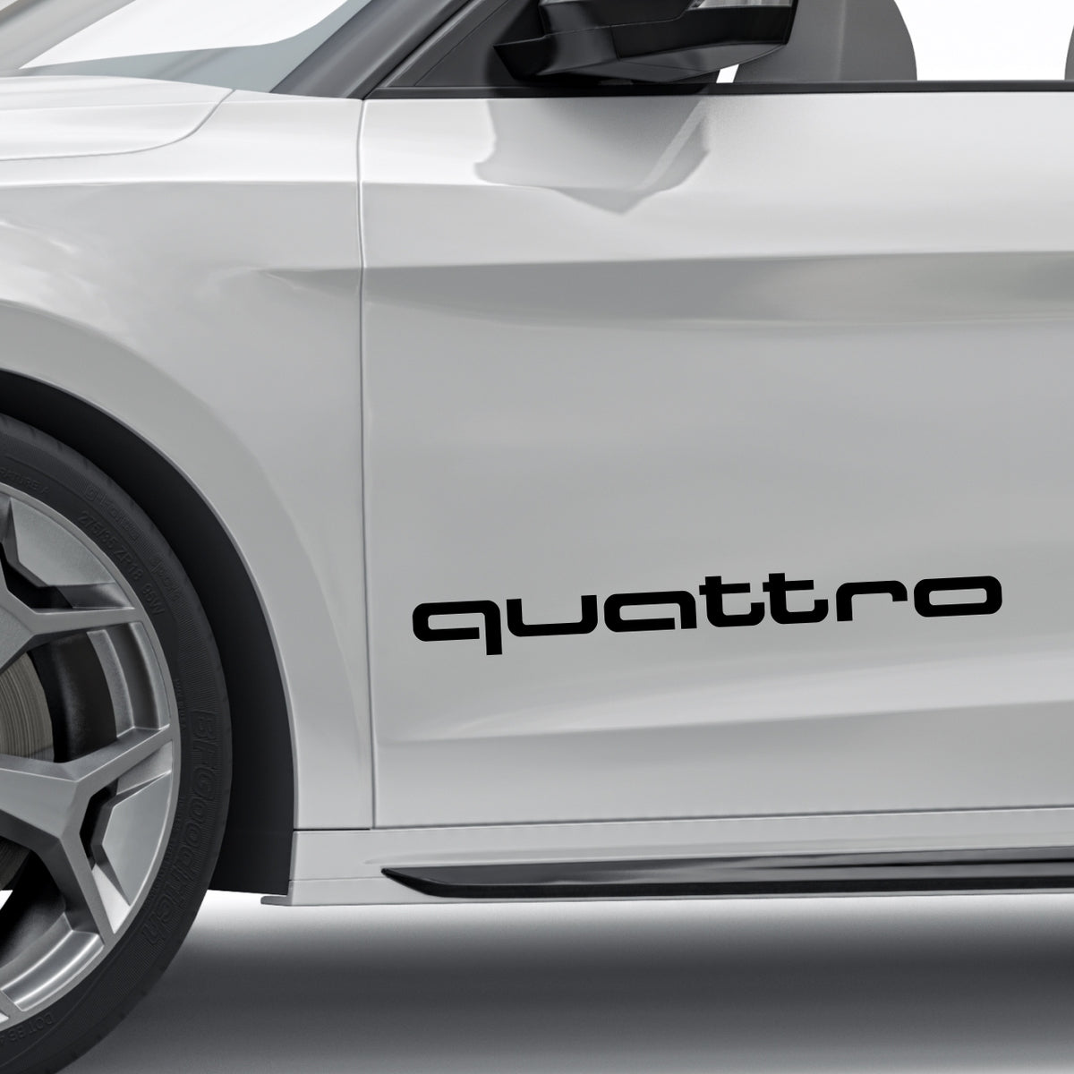 Definir 2 Pcs Audi Emblema Decalque Adesivo | Kit premium 2 decalques de logotipos