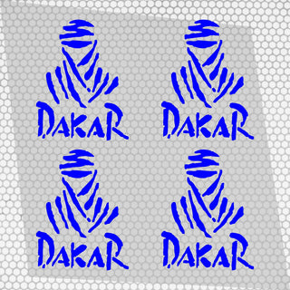 4 Pcs Dakar Sticker Sponsor Vinyl Decal Badge
