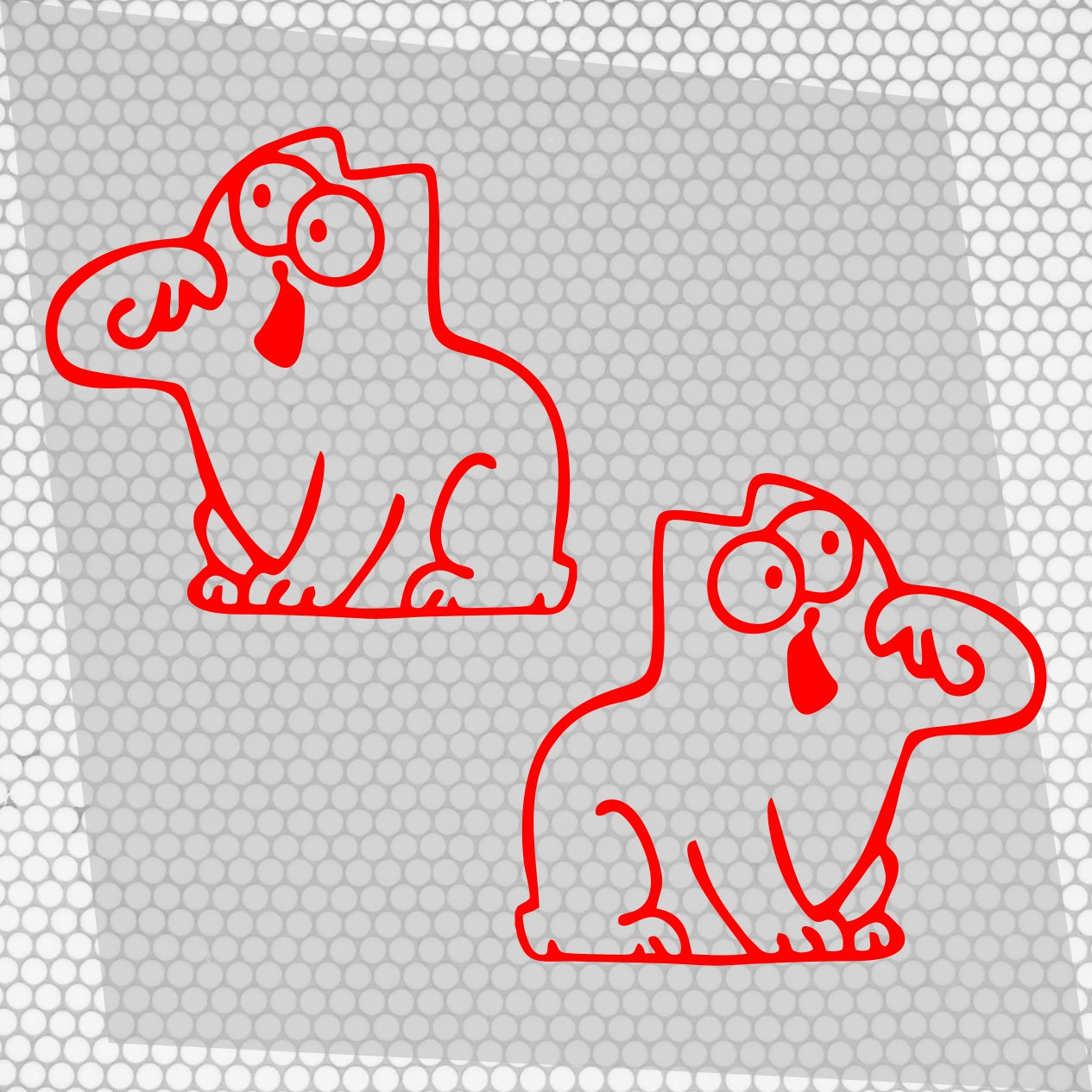 Set 2 Pcs Hungry Cat Simon Sticker car tailgate bowl Vinyl Decals | Funny cat Stickers decor Cover Sticker adhesive Auto | Animal Graphics