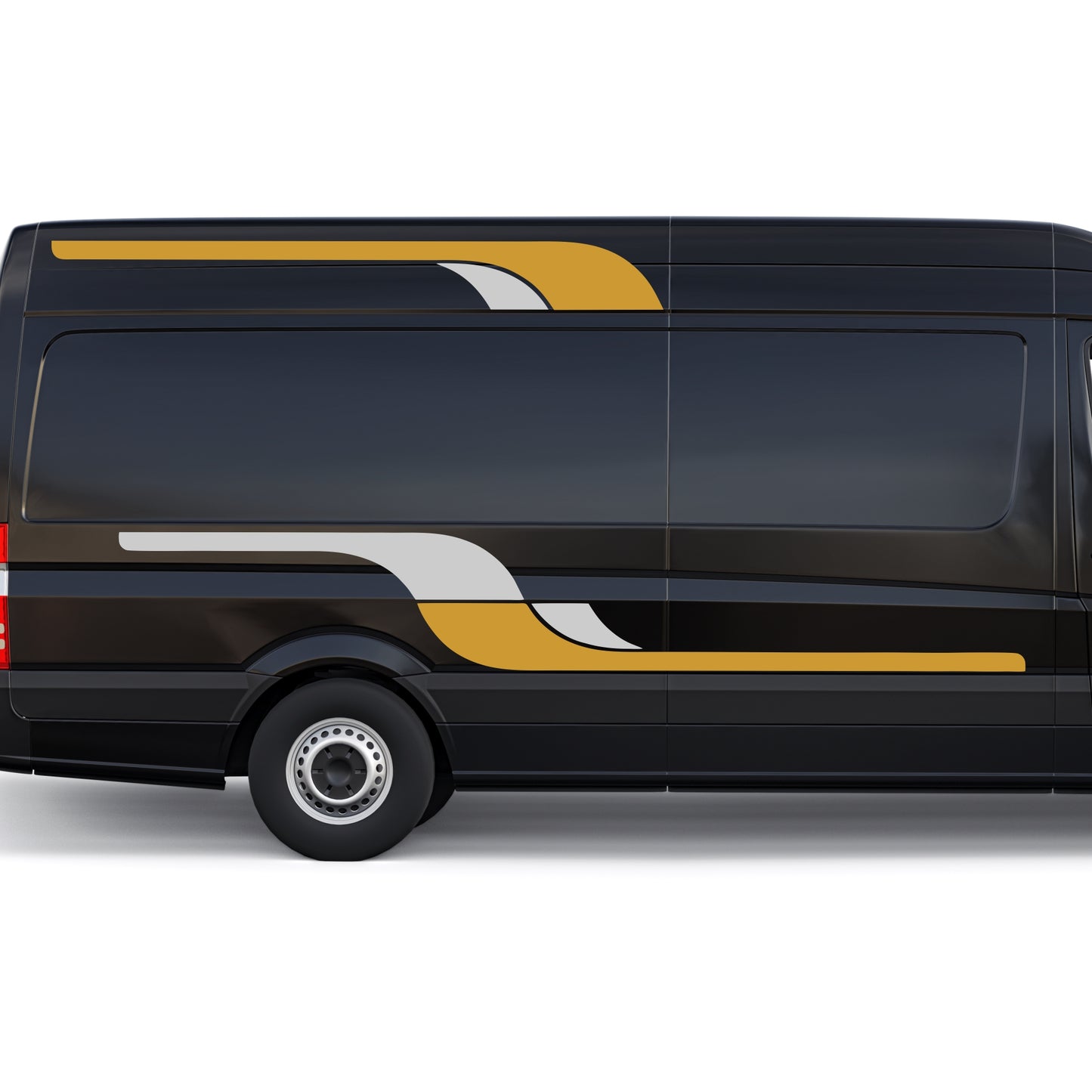 Set 4 Pcs Vehicle Stripes Graphics Car Van RV Trailer Truck Boat Accent Stripe Both Sides Decals | Camper Van Stripes vinyl Decor adhesives