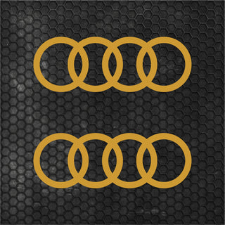 Set 2 Pcs Audi Emblem Graphic Decal Sticker