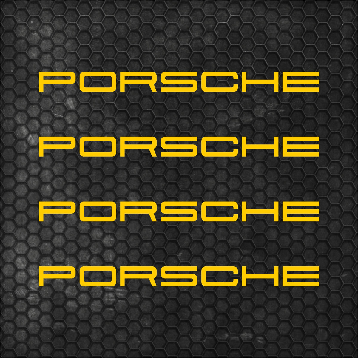 Set 4 Porsche Logo Graphic Vinyl Motorsport Emblem Sticker