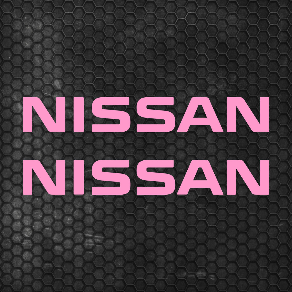 Set 2 Pcs Nissan Logo Decal Sticker Sport Racing Stripes Emblem Graphic