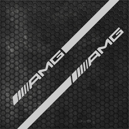 Set 2 Pcs Mercedes AMG Car Stripes. Both Sides Top Stripes Decal Graphics Car, SUV, Truck Sport Decor Decals | Motorsport Stripes Graphics