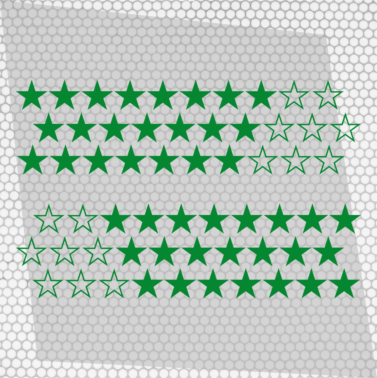 Kit 60 Pcs Sticker Stars on your car or any vehicle