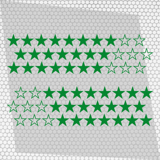 Kit 60 Pcs Sticker Stars on your car or any vehicle