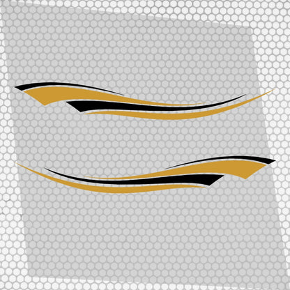 Set 2 Pcs Vehicle Stripes Auto Graphics Car RV Trailer Truck Boat Accent Stripe Both Sides Decals | Van Stripes Sides vinyl Decor adhesives