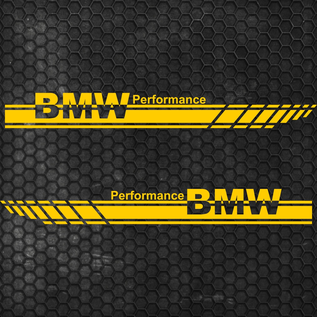 Set 2 Pcs Performance Car Stripes. Both Sides Top Stripes Decal Graphics Car, SUV, Truck Sport Decor Decals | Motorsport Stripes Graphics