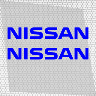 Set 2 Pcs Nissan Logo Decal Sticker Sport Racing Stripes Emblem Graphic