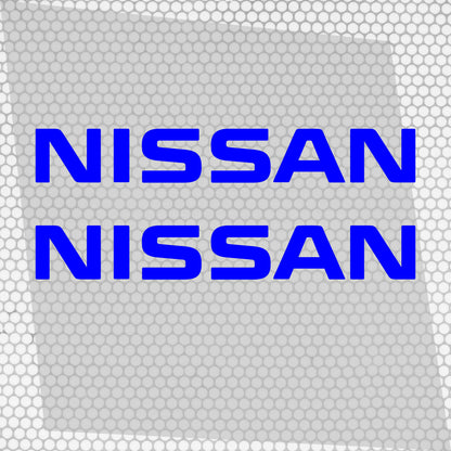 Set 2 Pcs Nissan Logo Decal Sticker Sport Racing Stripes Emblem Graphic | Nissan Cut Emblem logo Vehicle Sticker, Vinyl Car Decal Both Sides
