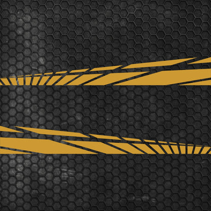 Set 2 Pcs Car Racing Stripes Sport | Motorsport both sides Stripes Graphics Decals | Universal Stripes Decal Kit | Racing Vehicle Stickers