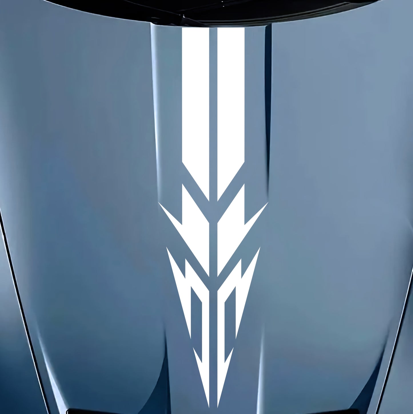 Car Hood and Roof Stripe Racing Decal Wrap Universal Car | Hood Stripe Vinyl Car Decals | Self-Adhesive Scratch Resistant | Tribal Style Car