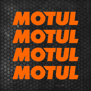Set 4 Pcs Motul Oil Sponsor Emblem Graphic Stickers