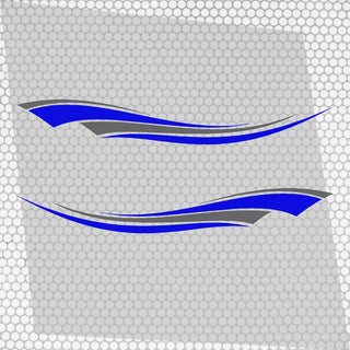 Set 2 Pcs Vehicle Stripes Auto Graphics Car Trailer Truck Boat