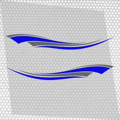 Set 2 Pcs Vehicle Stripes Auto Graphics Car RV Trailer Truck Boat Accent Stripe Both Sides Decals | Van Stripes Sides vinyl Decor adhesives