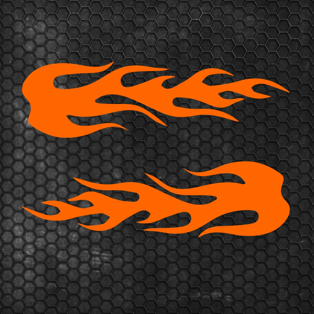 Set 2 Pcs Fire Flames Graphics effect car sticker Both Sides Stripes Decal Graphics Car, SUV, Truck Decals | Fire flames graphics Adhesive