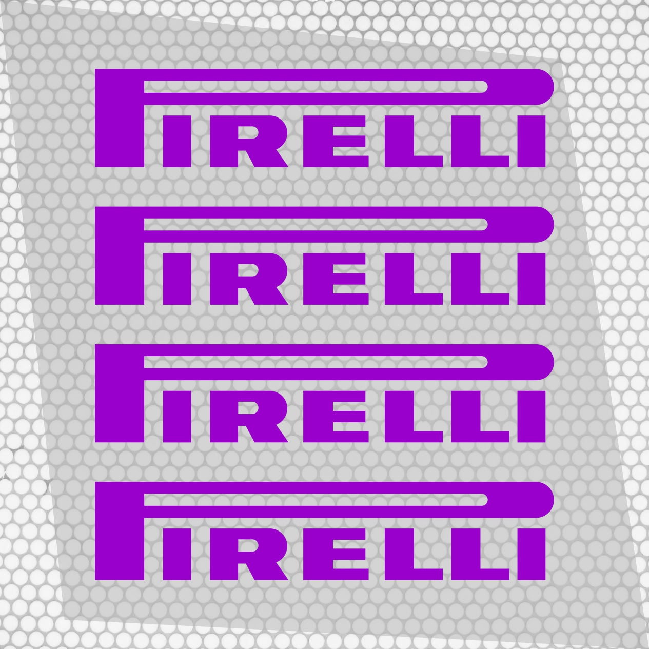 Set 4 HQ Pirelli Tyre Sponsor Vinyl Racing Motorsport Emblem Sticker Decals | Motorcycle Car Vehicle Emblem Decor Kit Racing wrap Adhesives Pirelli Cut vinyl Logo