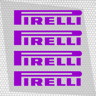 Set 4 Pirelli Tyre Sponsor Vinyl Racing Motorsport Emblem Sticker