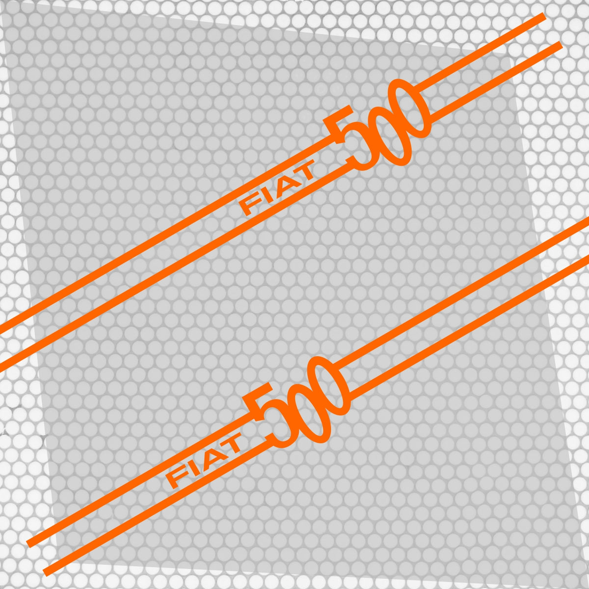 Set 2 Pcs Fiat 500 Stripes Graphics Decals for Both Sides Sticker Decals | Sport Stripes Vinyl Adhesives Fiat 500 vehicle wrap decor