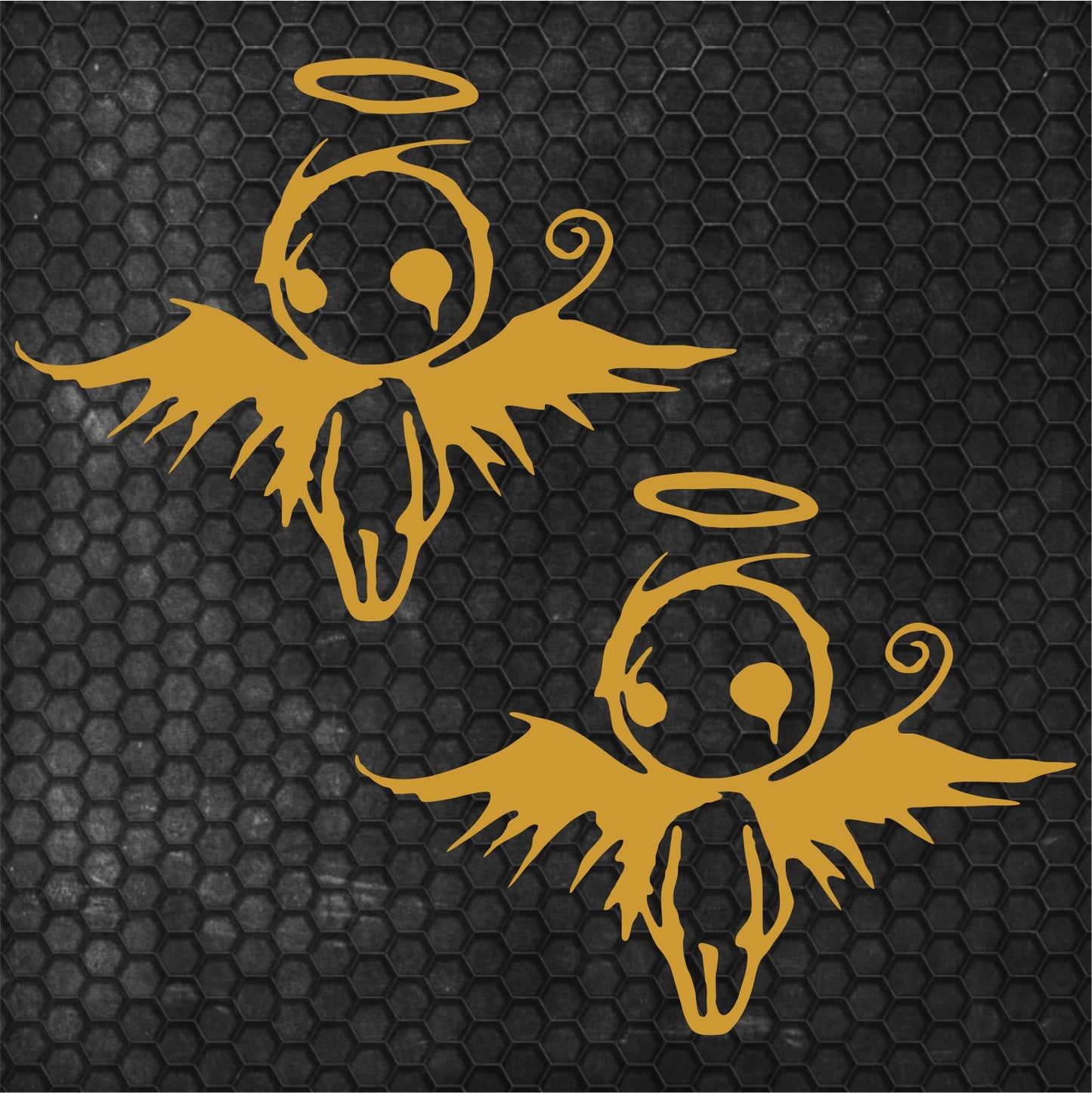 2 Pcs Sad Emo Angel Decal Sticker | Scary Angel Graphic Decal for Window, Vinyl Car Truck Van | Funny Stickers decor Angel Cover Adhesive wrap