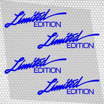 Set 4 Pcs Sport Limited Edition HQ Graphics Cut Stickers vinyl Decals | Limited Edition Car Auto Sticker Motorsport Decal No Background wrap