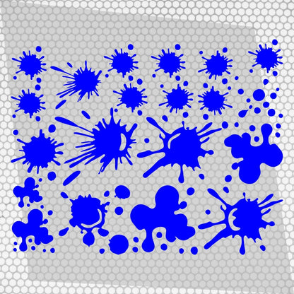 Kit 20 Pcs Sticker Blower on car stain on scratch | Fit Body Racing Camo Blower Car Van Offroad Vehicle Adhesive vinyl Splash graphics decal