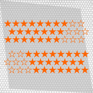 Kit 60 Pcs Sticker Stars on your car or any vehicle