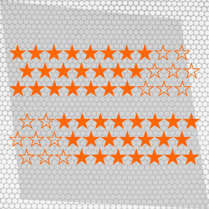 Kit 60 Pcs Sticker Stars on your car or any vehicle | Stickers for Auto Theme Stars 60 pieces Car Van Offroad Vehicle Adhesive graphic decal