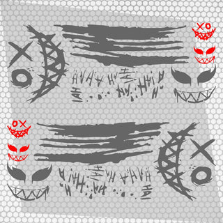 Set 2 Pcs JDM Decals Joker Car Sticker Graphics