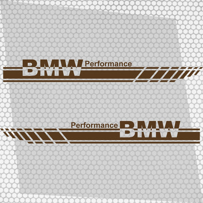 Set 2 Pcs Performance Car Stripes. Both Sides Top Stripes Decal Graphics Car, SUV, Truck Sport Decor Decals | Motorsport Stripes Graphics